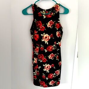 Floral cocktail dress Forever 21 size small